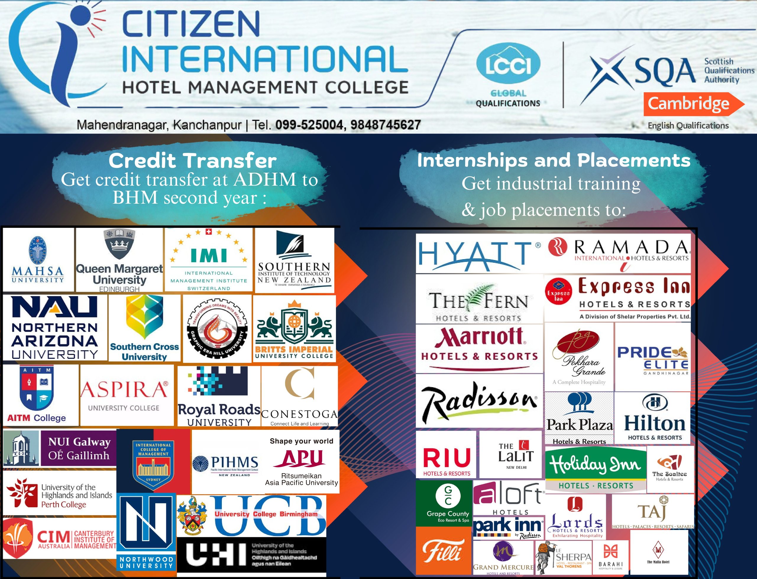 Internships and career opportunities